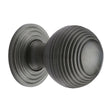 Heritage Brass Cabinet Hardware Matt Bronze / Cabinet Knobs / 32mm Dia. Heritage Brass - Cabinet Knob Reeded Design 32mm Matt Bronze Finish