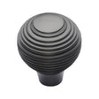 Heritage Brass Cabinet Hardware Matt Bronze / Cabinet Knobs / 32mm Dia. Heritage Brass - Cabinet Knob Reeded Design 32mm Matt Bronze Finish