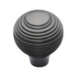 Heritage Brass Cabinet Hardware Matt Bronze / Cabinet Knobs / 38mm Dia. Heritage Brass - Cabinet Knob Reeded Design 38mm Matt Bronze Finish