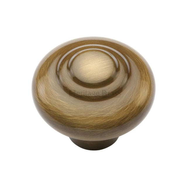 Heritage Brass Cabinet Hardware Antique Brass / Cabinet Knobs / 38mm Dia. Heritage Brass - Cabinet Knob Round Bead Design 38mm Antique Brass Finish