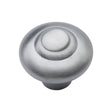 Heritage Brass Cabinet Hardware Satin Chrome / Cabinet Knobs / 38mm Dia. Heritage Brass - Cabinet Knob Round Bead Design 38mm Satin Chrome Finish