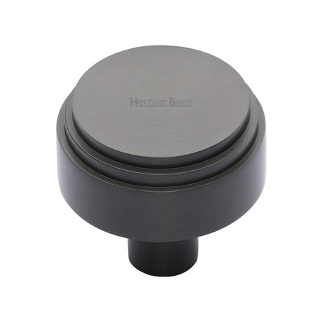 Heritage Brass Cabinet Hardware Matt Bronze / Cabinet Knobs / 32mm Dia. Heritage Brass - Cabinet Knob Round Deco Design 32mm Matt Bronze Finish