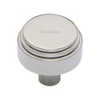 Heritage Brass Cabinet Hardware Polished Nickel / Cabinet Knobs / 32mm Dia. Heritage Brass - Cabinet Knob Round Deco Design 32mm Polished Nickel Finish
