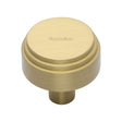 Heritage Brass Cabinet Hardware Satin Brass / Cabinet Knobs / 32mm Dia. Heritage Brass - Cabinet Knob Round Deco Design 32mm Satin Brass Finish