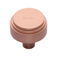 Heritage Brass Cabinet Hardware Satin Rose Gold / Cabinet Knobs / 32mm Dia. Heritage Brass - Cabinet Knob Round Deco Design 32mm Satin Rose Gold Finish