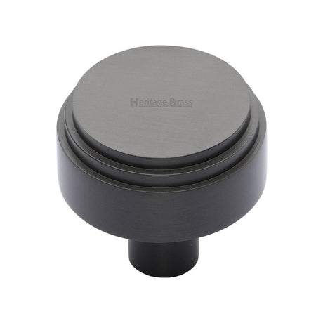 Heritage Brass Cabinet Hardware Matt Bronze / Cabinet Knobs / 38mm Dia. Heritage Brass - Cabinet Knob Round Deco Design 38mm Matt Bronze Finish