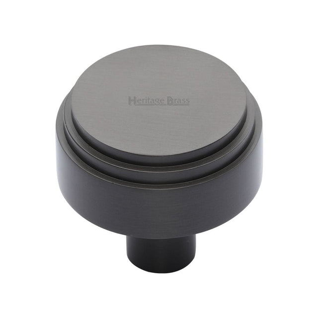 Heritage Brass Cabinet Hardware Matt Bronze / Cabinet Knobs / 38mm Dia. Heritage Brass - Cabinet Knob Round Deco Design 38mm Matt Bronze Finish