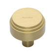 Heritage Brass Cabinet Hardware Satin Brass / Cabinet Knobs / 38mm Dia. Heritage Brass - Cabinet Knob Round Deco Design 38mm Satin Brass Finish