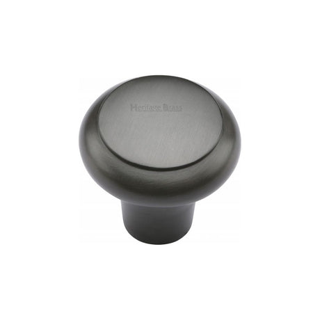 Heritage Brass Cabinet Hardware Matt Bronze / Cabinet Knobs / 32mm Dia. Heritage Brass - Cabinet Knob Round Edge Design 32mm Matt Bronze Finish