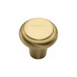 Heritage Brass Cabinet Hardware Satin Brass / Cabinet Knobs / 32mm Dia. Heritage Brass - Cabinet Knob Round Edge Design 32mm Satin Brass Finish