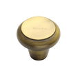 Heritage Brass Cabinet Hardware Antique Brass / Cabinet Knobs / 38mm Dia. Heritage Brass - Cabinet Knob Round Edge Design 38mm Antique Brass Finish