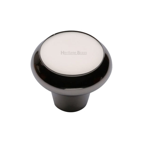 Heritage Brass Cabinet Hardware Polished Nickel / Cabinet Knobs / 38mm Dia. Heritage Brass - Cabinet Knob Round Edge Design 38mm Polished Nickel Finish