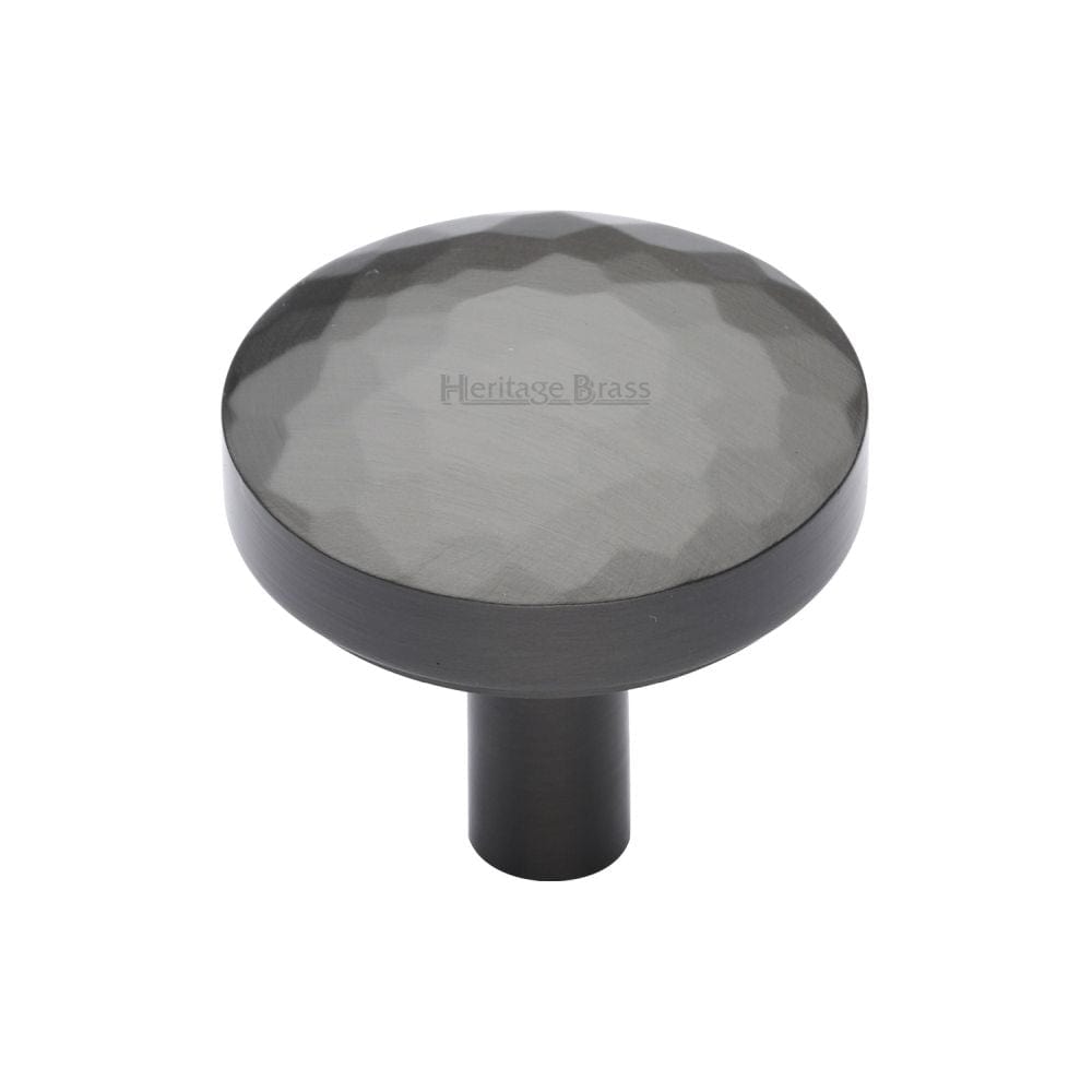 Heritage Brass Cabinet Hardware Matt Bronze / Cabinet Knobs / 32mm Dia. Heritage Brass - Cabinet Knob Round Hammered Design 32mm Matt Bronze Finish