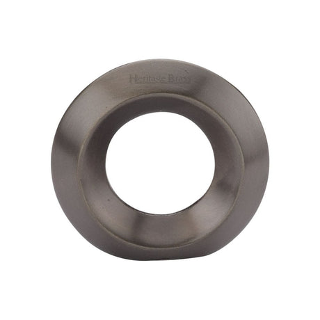 Heritage Brass Cabinet Hardware Matt Bronze / Cabinet Knobs / 40mm Dia. Heritage Brass - Cabinet Knob Round Ring Design 40mm Matt Bronze Finish