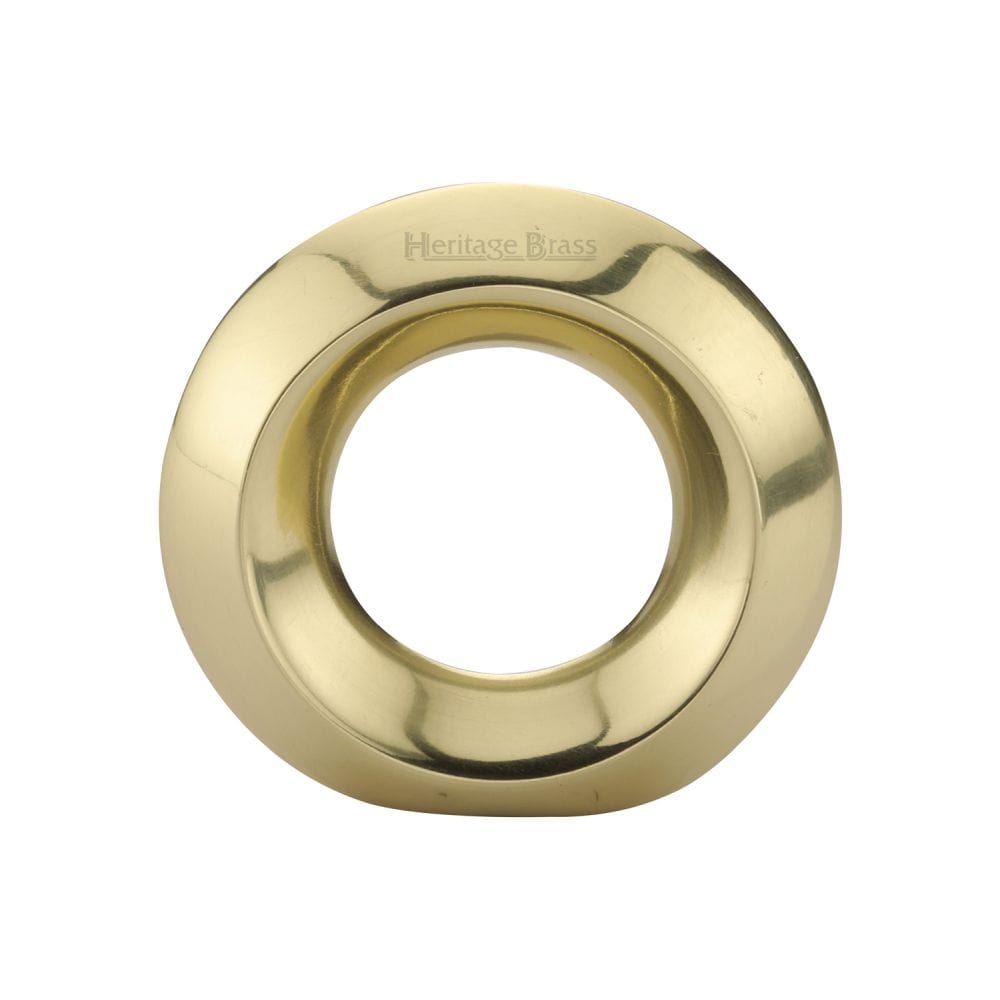 Heritage Brass Cabinet Hardware Polished Brass / Cabinet Knobs / 40mm Dia. Heritage Brass - Cabinet Knob Round Ring Design 40mm Polished Brass Finish
