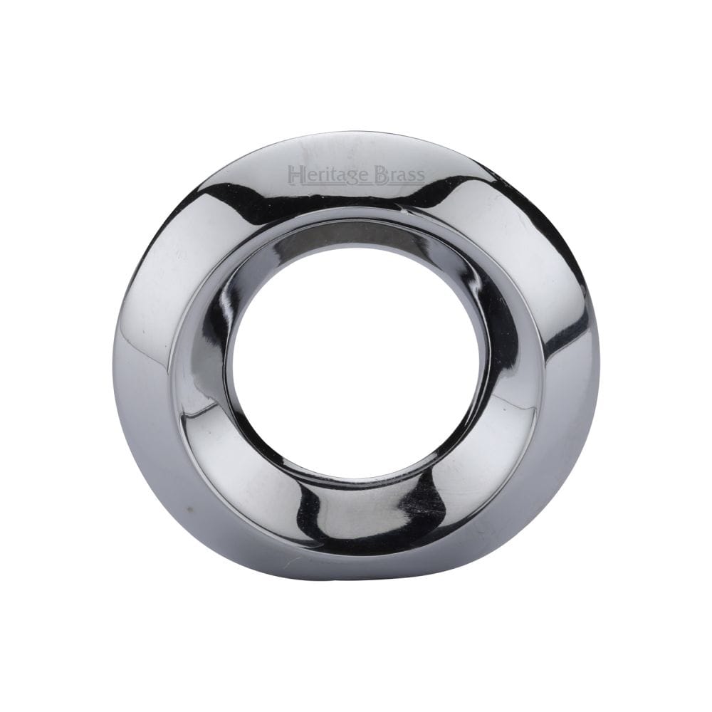 Heritage Brass Cabinet Hardware Polished Chrome / Cabinet Knobs / 40mm Dia. Heritage Brass - Cabinet Knob Round Ring Design 40mm Polished Chrome Finish