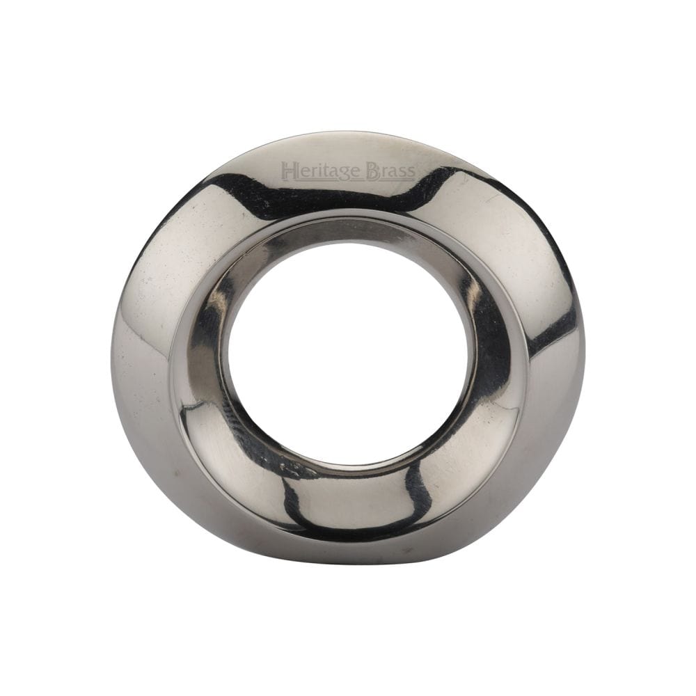 Heritage Brass Cabinet Hardware Polished Nickel / Cabinet Knobs / 40mm Dia. Heritage Brass - Cabinet Knob Round Ring Design 40mm Polished Nickel Finish