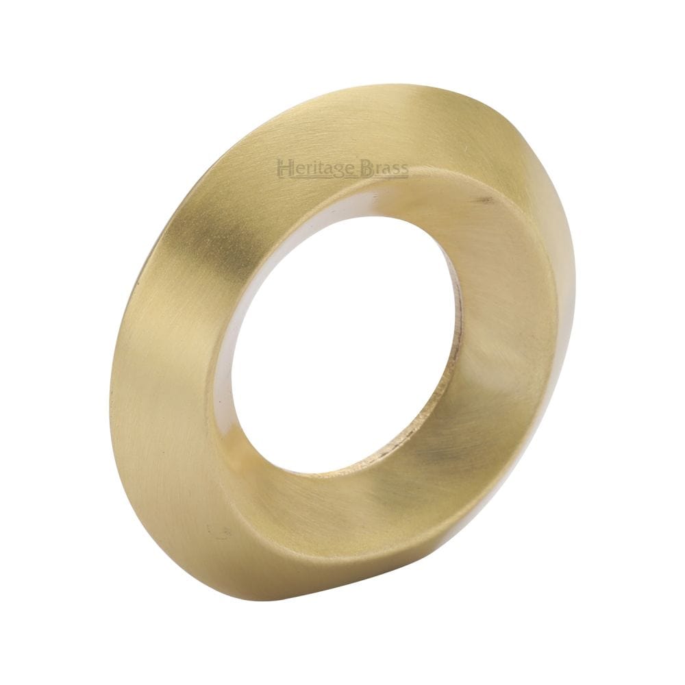 Heritage Brass Cabinet Hardware Satin Brass / Cabinet Knobs / 40mm Dia. Heritage Brass - Cabinet Knob Round Ring Design 40mm Satin Brass Finish