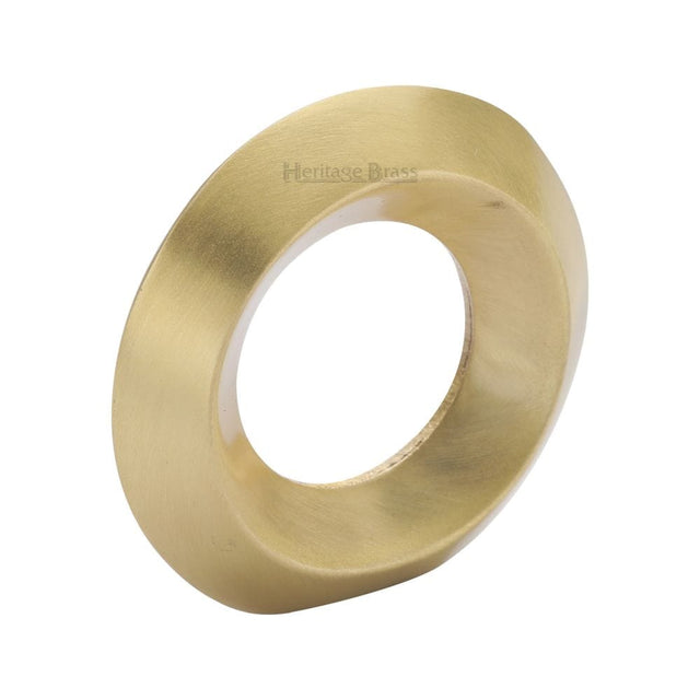 Heritage Brass Cabinet Hardware Satin Brass / Cabinet Knobs / 40mm Dia. Heritage Brass - Cabinet Knob Round Ring Design 40mm Satin Brass Finish