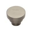 Heritage Brass Cabinet Hardware Satin Nickel / Cabinet Knobs / 32mm Dia. Heritage Brass - Cabinet Knob Round Stepped Design 32mm Satin Nickel Finish