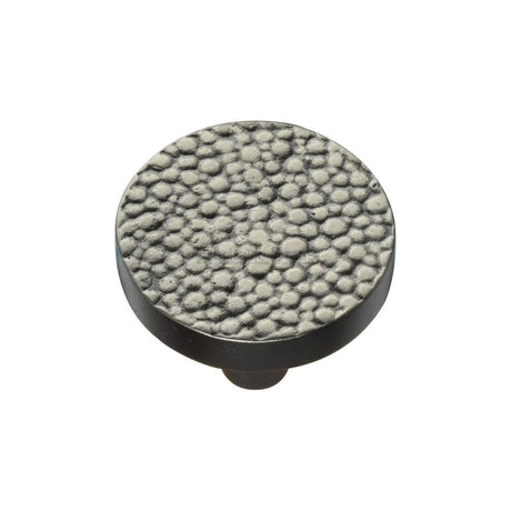 Heritage Brass Cabinet Hardware Aged Nickel / Cabinet Knobs / 32mm Dia. Heritage Brass - Cabinet Knob Round Stingray Design 32mm Aged Nickel Finish