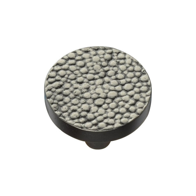 Heritage Brass Cabinet Hardware Aged Nickel / Cabinet Knobs / 32mm Dia. Heritage Brass - Cabinet Knob Round Stingray Design 32mm Aged Nickel Finish