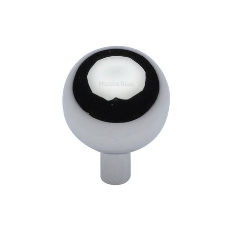 Heritage Brass Cabinet Hardware Polished Chrome / Cabinet Knobs / 22mm Dia. Heritage Brass - Cabinet Knob Sphere Design 22mm Polished Chrome Finish