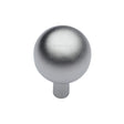 Heritage Brass Cabinet Hardware Satin Chrome / Cabinet Knobs / 22mm Dia. Heritage Brass - Cabinet Knob Sphere Design 22mm Satin Chrome Finish