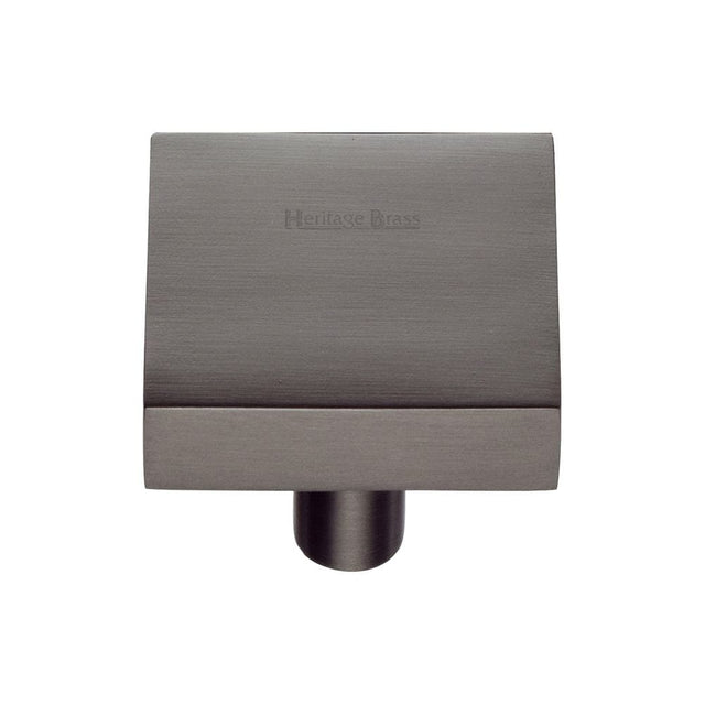 Heritage Brass Cabinet Hardware Matt Bronze / Cabinet Knobs / 32mm Dia. Heritage Brass - Cabinet Knob Square Design 32mm Matt Bronze Finish