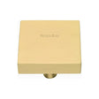 Heritage Brass Cabinet Hardware Satin Brass / Cabinet Knobs / 38mm Dia. Heritage Brass - Cabinet Knob Square Design 38mm Satin Brass Finish