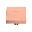 Heritage Brass Cabinet Hardware Satin Rose Gold / Cabinet Knobs / 38mm Dia. Heritage Brass - Cabinet Knob Square Design 38mm Satin Rose Gold Finish