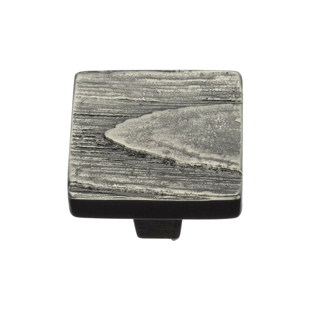 Heritage Brass Cabinet Hardware Aged Nickel / Cabinet Knobs / 32mm Dia. Heritage Brass - Cabinet Knob Square Pine Design 32mm Aged Nickel Finish