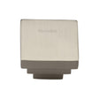Heritage Brass Cabinet Hardware Satin Nickel / Cabinet Knobs / 32mm Dia. Heritage Brass - Cabinet Knob Square Stepped Design 32mm Satin Nickel Finish