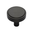 Heritage Brass Cabinet Hardware Matt Bronze / Cabinet Knobs / 32mm Dia. Heritage Brass - Cabinet Knob Stepped Disc Design 32mm Matt Bronze Finish