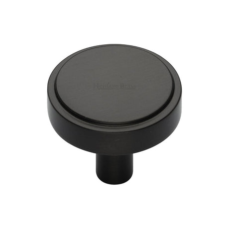 Heritage Brass Cabinet Hardware Matt Bronze / Cabinet Knobs / 32mm Dia. Heritage Brass - Cabinet Knob Stepped Disc Design 32mm Matt Bronze Finish