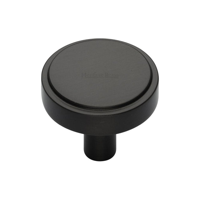 Heritage Brass Cabinet Hardware Matt Bronze / Cabinet Knobs / 32mm Dia. Heritage Brass - Cabinet Knob Stepped Disc Design 32mm Matt Bronze Finish