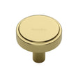 Heritage Brass Cabinet Hardware Polished Brass / Cabinet Knobs / 32mm Dia. Heritage Brass - Cabinet Knob Stepped Disc Design 32mm Polished Brass Finish