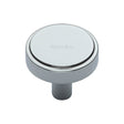 Heritage Brass Cabinet Hardware Polished Chrome / Cabinet Knobs / 32mm Dia. Heritage Brass - Cabinet Knob Stepped Disc Design 32mm Polished Chrome Finish