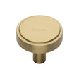 Heritage Brass Cabinet Hardware Satin Brass / Cabinet Knobs / 32mm Dia. Heritage Brass - Cabinet Knob Stepped Disc Design 32mm Satin Brass Finish