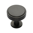 Heritage Brass Cabinet Hardware Matt Bronze / Cabinet Knobs / 32mm Dia. Heritage Brass - Cabinet Knob Stepped Disc Design with Rose 32mm Matt Bronze Fin