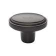 Heritage Brass Cabinet Hardware Matt Bronze / Cabinet Knobs / 41mm Dia. Heritage Brass - Cabinet Knob Stepped Oval Design 41mm Matt Bronze Finish