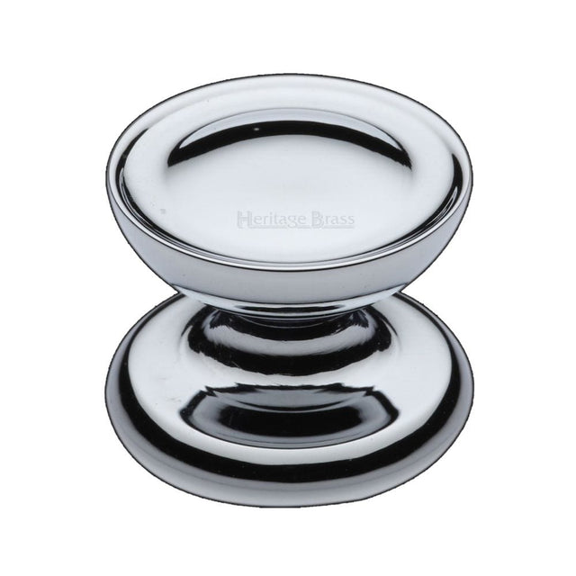 Heritage Brass Cabinet Hardware Polished Chrome / Cabinet Knobs / 38mm Dia. Heritage Brass - Cabinet Knob Surrey Design 38mm Polished Chrome Finish