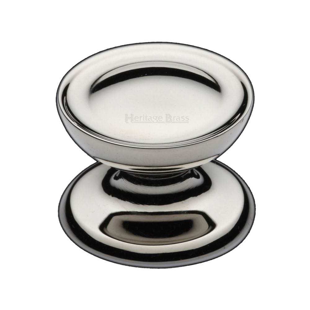 Heritage Brass Cabinet Hardware Polished Nickel / Cabinet Knobs / 38mm Dia. Heritage Brass - Cabinet Knob Surrey Design 38mm Polished Nickel Finish