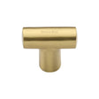 Heritage Brass Cabinet Hardware Satin Brass / Cabinet Knobs / 35mm Dia. Heritage Brass - Cabinet Knob T Shaped 35mm Satin Brass Finish