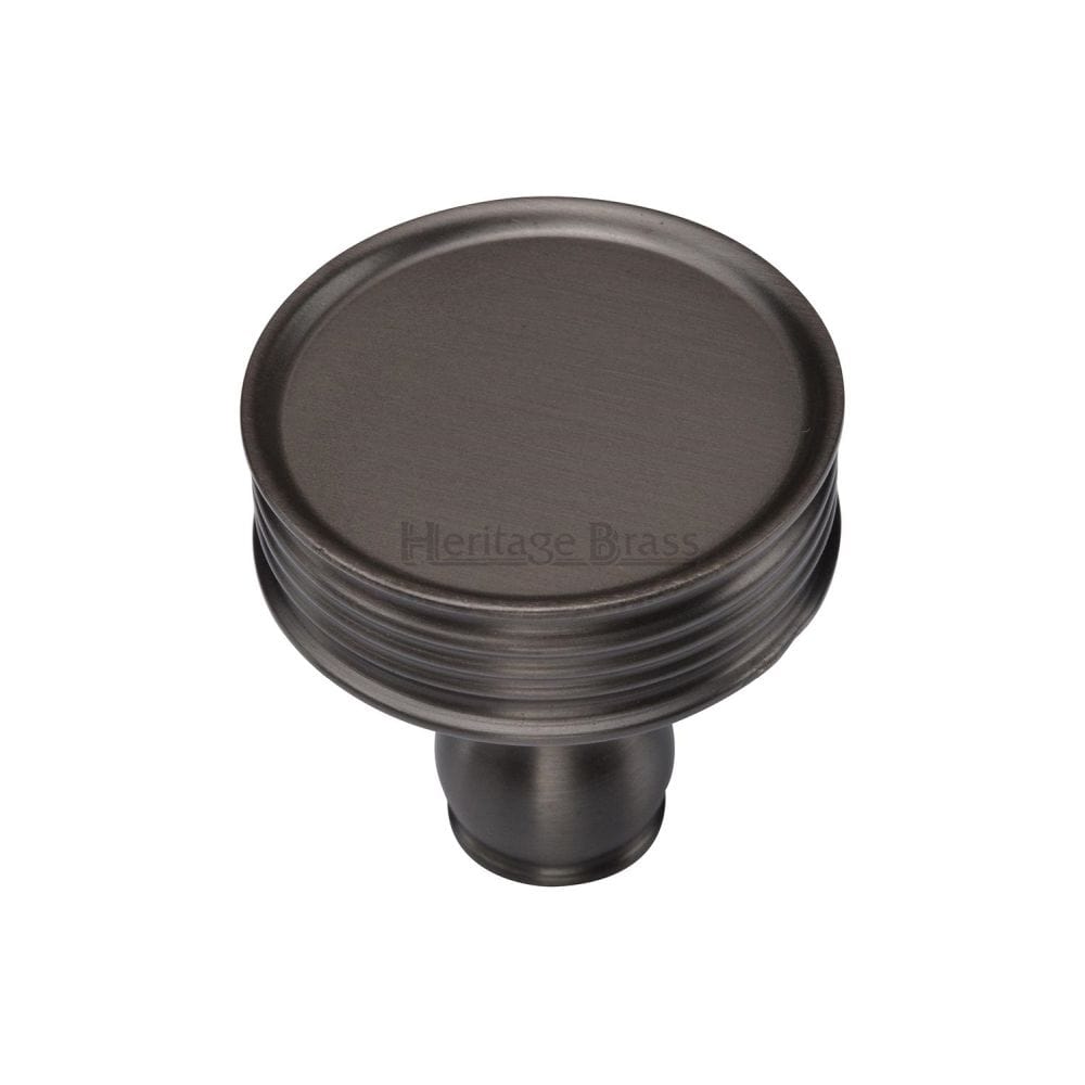 Heritage Brass Cabinet Hardware Matt Bronze / Cabinet Knobs / 32mm Dia. Heritage Brass - Cabinet Knob Venetian Design 32mm Matt Bronze Finish