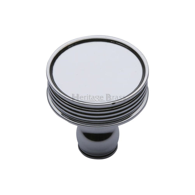 Heritage Brass Cabinet Hardware Polished Chrome / Cabinet Knobs / 32mm Dia. Heritage Brass - Cabinet Knob Venetian Design 32mm Polished Chrome Finish