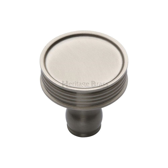 Heritage Brass Cabinet Hardware Satin Nickel / Cabinet Knobs / 32mm Dia. Heritage Brass - Cabinet Knob Venetian Design 32mm Satin Nickel Finish
