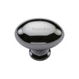 Heritage Brass Cabinet Hardware Polished Chrome / Cabinet Knobs / 32mm Dia. Heritage Brass - Cabinet Knob Victorian Oval Design 32mm Polished Chrome Finish