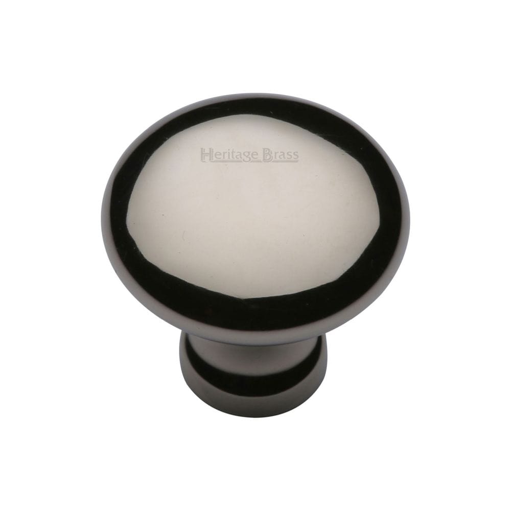 Heritage Brass Cabinet Hardware Polished Nickel / Cabinet Knobs / 32mm Dia. Heritage Brass - Cabinet Knob Victorian Round Design 32mm Polished Nickel Finish
