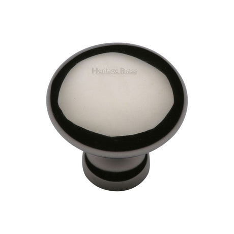 Heritage Brass Cabinet Hardware Polished Nickel / Cabinet Knobs / 32mm Dia. Heritage Brass - Cabinet Knob Victorian Round Design 32mm Polished Nickel Finish